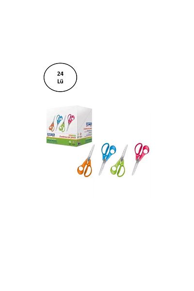 Gıpta 24-Piece Ergo Ruler Blunt Tip Students' Scissors