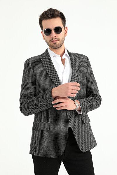 ModaPlaza Чоловічий трикотажний піджак Slimfit 5102