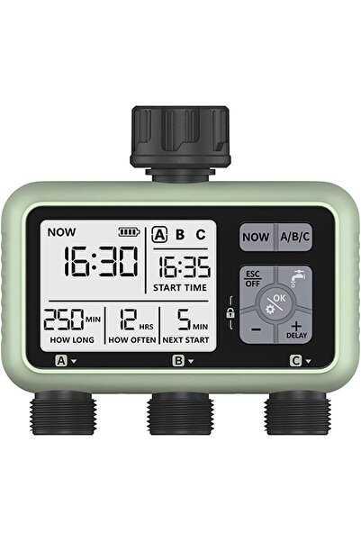 DELT 3 Çıkışlı Elektronik Sulama Zamanlayıcısı