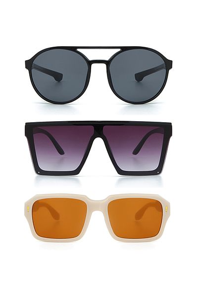 LUPİX Unisex Sunglasses Set of 3