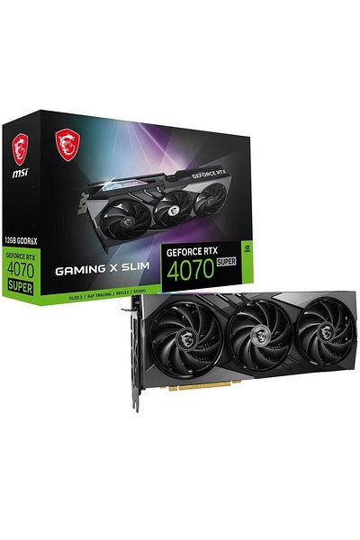 MSI بطاقة رسومات Geforce Rtx 4070 Super 12GB - Gaming X Slim 12GB GDDR6X 192Bit NVDIA DLSS 3