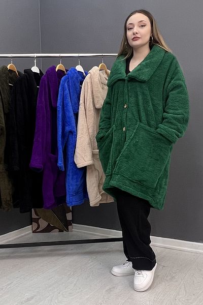 Saklı Butik Buttoned Fleece Jacket SK-8066