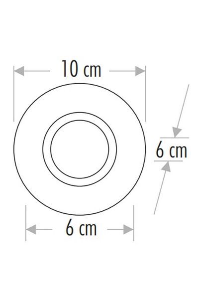 Cata Cat Ct-6600 Decorative Glass Spot Round Gardenia