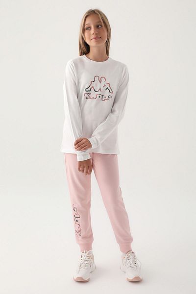 Kappa 7-16 Years Old Girl's Sweat - Ecru Color