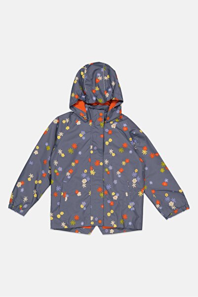 Tchibo Kids Girl Rain Jacket, Grey Combo