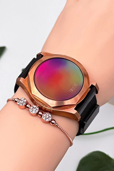 TOUCHE WATCH Touche Dokunmatik Unisex Kol Saati Dokunmatik Ekran 3 Atm Su Geç...