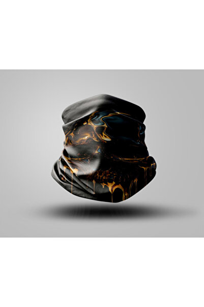 Buffalo Skull Design Biker Buff Mask Outdoor Neck Collar Unisex Bandana