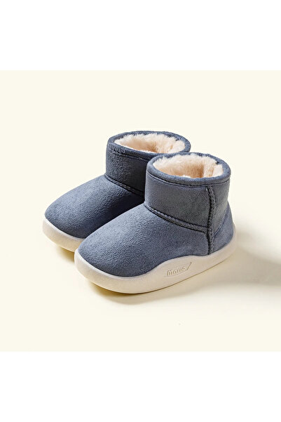 ega collection Wooly Çocuk Bot Peluş Dolgulu Kışlık Bot