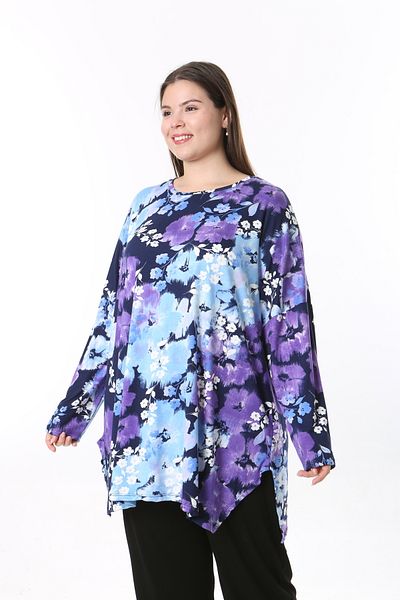 XL Modam Women's Patterned Large Size Tunic
