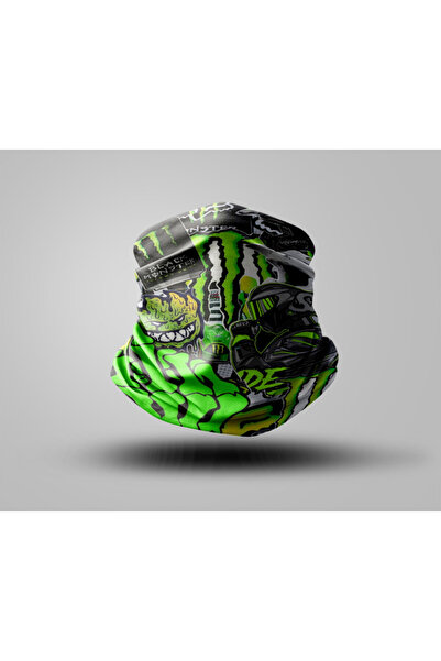 Buffalo Graffiti Tasarımlı Motorcu Buff Maske Outdoor Boyunluk Unisex Bandana