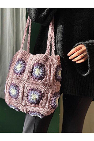 EHF LifeStyle EL ÖRGÜSÜ ÇANTA/ MOTİF ÇANTA/ ÖRGÜ ÇANTA/BOHEM ÇANTA