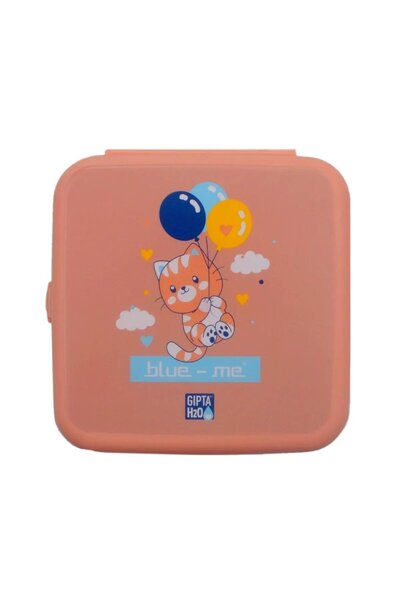 DODOMAR Blue Me Cat Patterned Pink Lunchbox