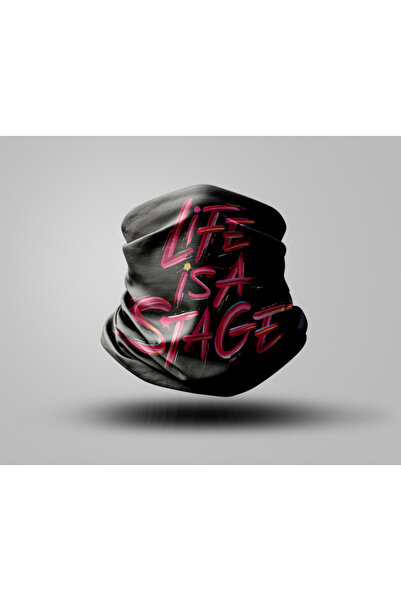 Buffalo Lettering Designed Biker Buff Mask Outdoor Neck Collar Unisex Bandana