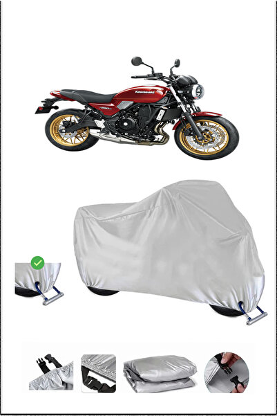 Breen قفل Kawasaki Z650RS متوافق مع غطاء دراجة نارية مقاوم للماء ومتين - رمادي