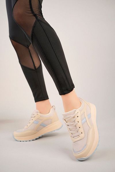 ALTUNTAŞ High Sole Lace-Up Anatomical Comfortable Sole Casual Sneaker Sports Shoes