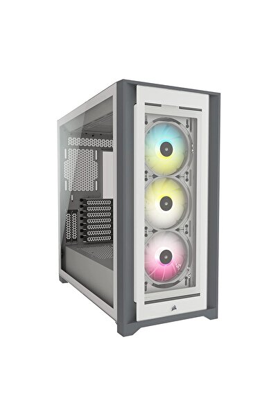Corsair CC-9011213-WW 5000X RGB Temperli Camlı Mid-Tower ATX Beyaz Gaming Kasa