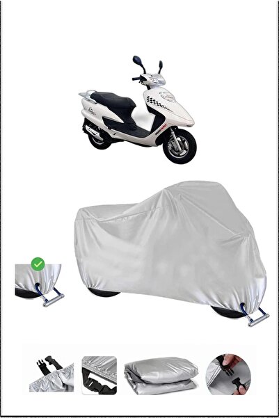 Breen قفل آسيوي EFSANEECO100 متوافق مع دراجة نارية مقاومة للماء ومتينة - رمادي