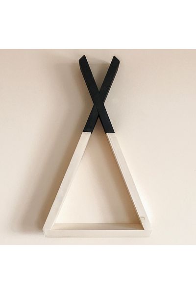 HOMS Wooden wall shelf, Wood Homs series, 40x23x6 cm, 700124