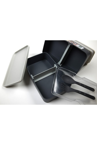 QUİCKPREP Gray Two-Layer Food Bottom