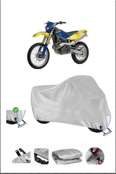 Breen Husqvarna Te610 Lock Compatible Waterproof Durable Motorcycle Canvas-Gray