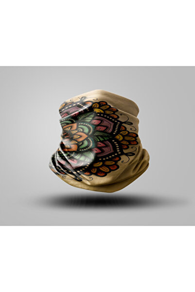 Buffalo Mandala Design Biker Buff Mask Outdoor Neck Collar Unisex Bandana