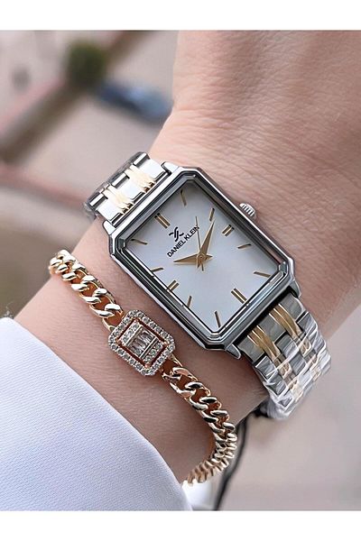 Daniel Klein Steel Band 3 Atm Water Resistant Women's Wrist Watch+Bracelet