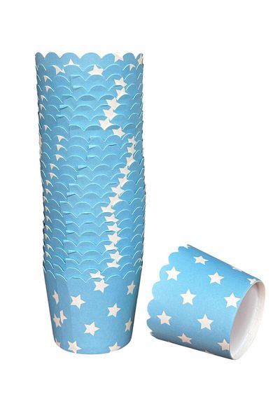Cadde Süs Blue Star Themed Muffin Cupcake Mold