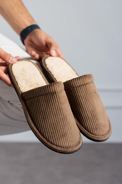 Moda Frato Unisex domácí pantofle Modafrato - ploché zimní pantofle se stuhou