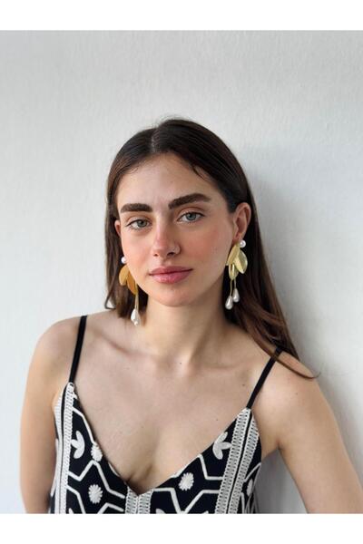 Retrobird Tasarım Küpe Kadın İnci Renkli