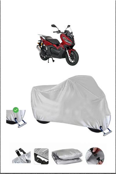 Breen Kanuni Seha150 Lock Compatible Waterproof Durable Motorcycle Canvas-Gray