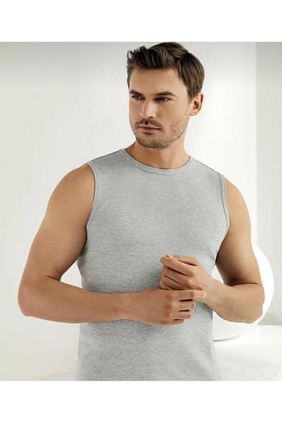 Şahinler *****Shawks, 6 Pack Men Rib Bike Neck Sleeveless Athlete Undershirt