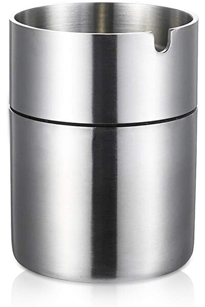 GörSeç Μεταλλικό τασάκι με καπάκι, τασάκι χωρίς οσμή, κομψό τασάκι για αυτοκί...