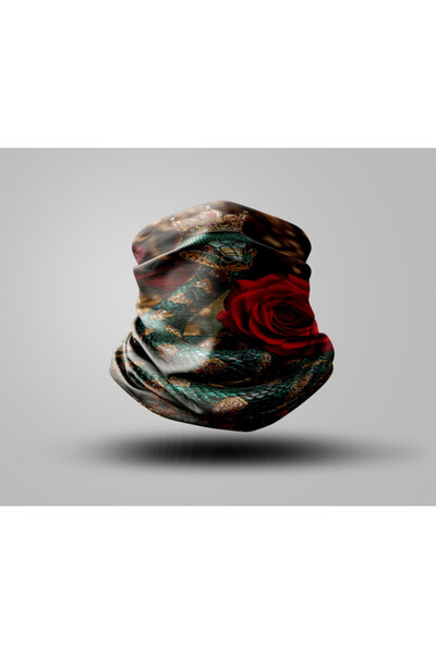 Buffalo Snake Tasarımlı Motorcu Buff Maske Outdoor Boyunluk Unisex Bandana
