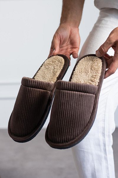 Moda Frato Παντόφλες Modafrato Unisex House - Filt Flat Χειμερινές Παντόφλες