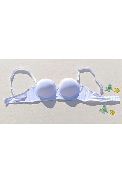 siyalife Sutien Push Up căptușit fără bretele cu bretele detașabile