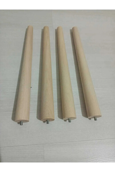 Ema orman 50 cm konik masa sandalye ayağı ham konik 4 adet aparat dahil