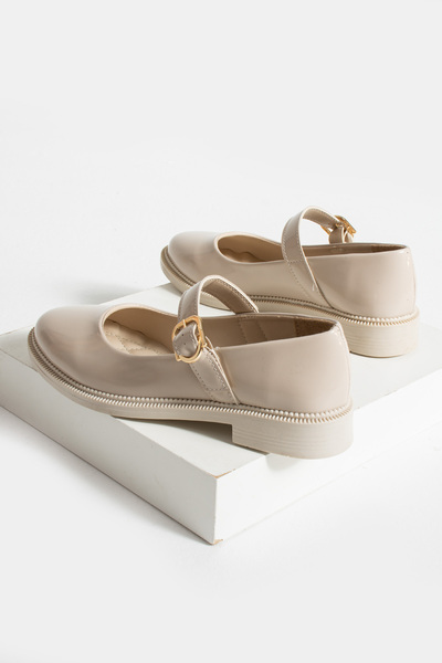 HVZ Exclusive Bej Rugan Kadın Günlük Rahat Ergonomik Ayakkabı