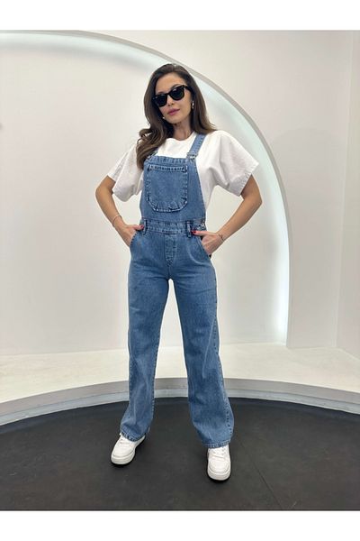 Elif Özbey Butik Blue Jean Salopet