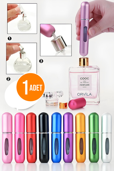 Orvila Taşınabilir Mini Parfüm Şişesi Çanta Cep Araç İçi Boy - Doldurulabilir...