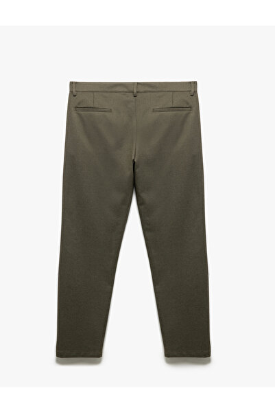 Koton Viscose Blend Chino Pocket Detailed Tapered Fit Trousers