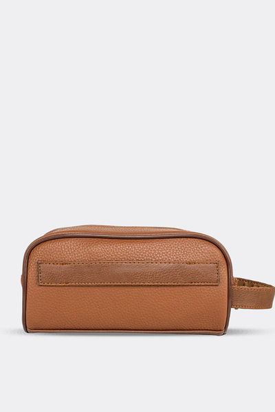MORCA Personal Shaving & Make-up Care Bag Brown
