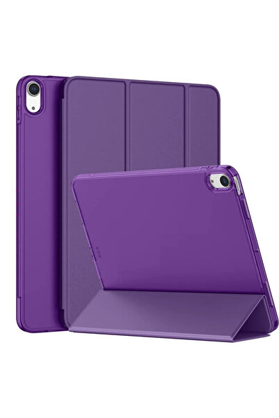 ebulduk Apple Ipad Mini 1/2/3. Nesil Uyumlu Kılıf Pu Deri Smart Case Mor