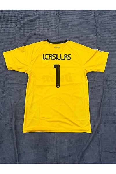 JANJON STAR قميص حارس المرمى بأكمام قصيرة باللون الأصفر من Casillas Nostalgia...