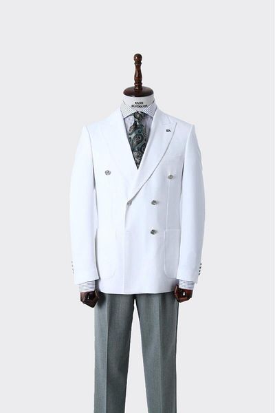 Kadir Büyükkaya Men's Double Breasted Premium Jacket - Kaw5225S
