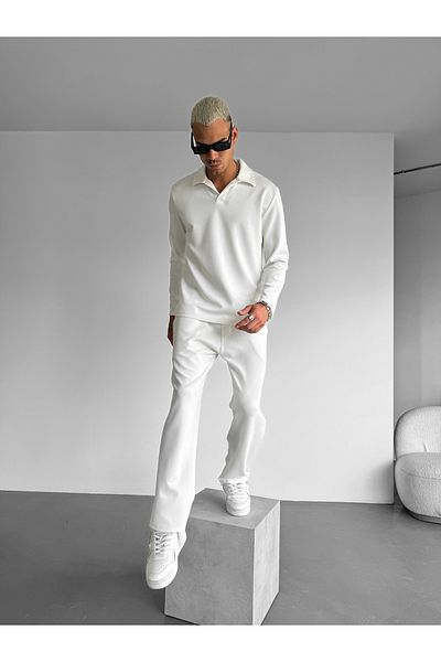 elkumoda Ανδρικό παντελόνι Lycra Oversize, Ανθεκτικό στον ιδρώτα, ελαστικό και άνετο σχέδιο με τσέπες