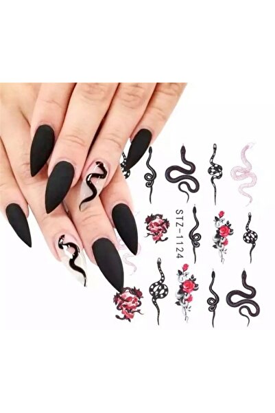 Born Pretty Küçük Yılan Desenli Tırnak Stıcker