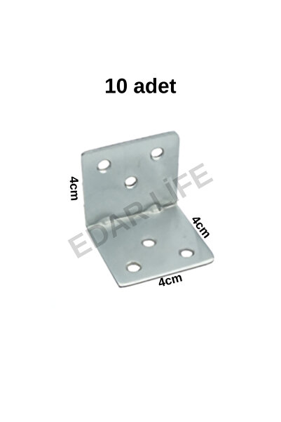 EMG HIRDAVAT Metal L Sabitleme Demiri L köşebent Metal Gönye (10 adet 40=40x40)