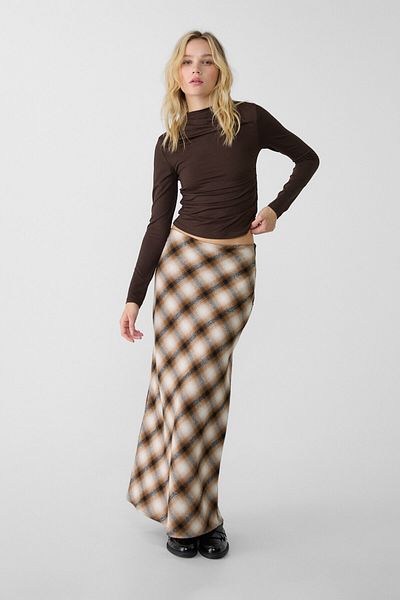 Stradivarius Long sleeve T-shirt with gathering