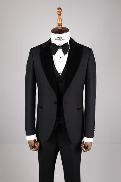 Kadir Büyükkaya Classic Design Men's Tuxedo with Vest-Kav1527S