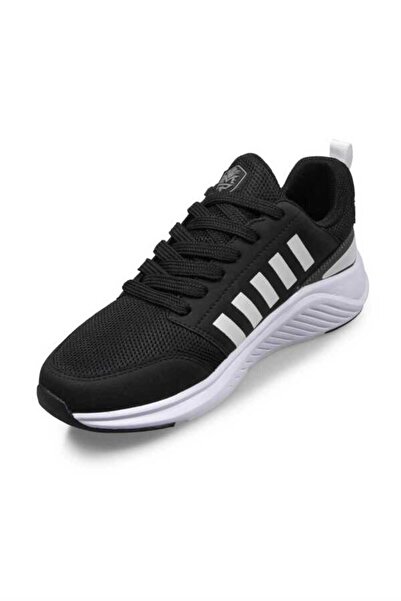 M.P. 231 1046 Ανδρικά αθλητικά παπούτσια με ελαφριά σόλα με κορδόνια ΜΑΥΡΟ ΛΕΥΚΟ